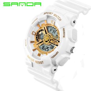 2018 اندفع رجال LED DIGITAL WATCH SANDA WATKEES G WATTER WATKER PROCK SPORT MELITION