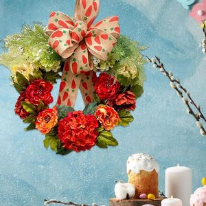 Decorative Flowers Artificial Flower Wreath Home Spring Front Door Easter Carrot Decoration For Fireplace Festival Office El Thanksgiving