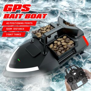 Ferramentas gps isca de pesca barco 500m controle remoto isca barco duplo motor localizador de peixes 2kg carregamento alimentador de pesca automático 40 ponto de alimentação