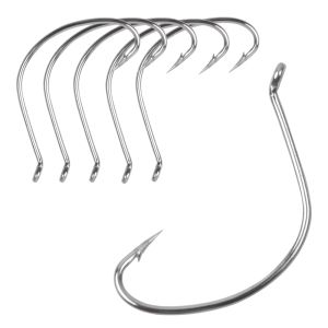 Fishhooks Shaddock 180pcs Hooks rybacki Wacky Beedless Worm Fishing Hooks Octopus Offset Sport Circle Hook 6# 4# 2# 1# 1/0 2/0 3/0