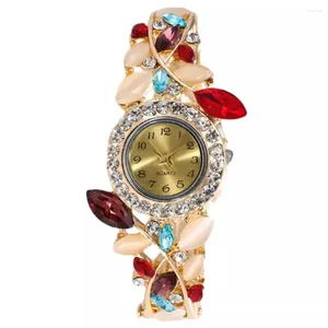 Orologi da polso Bracciale da donna Orologi Ornamenti Orologio al quarzo con cinturino in strass per damigelle d'onore, appuntamenti nuziali e shopping