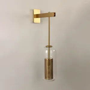 Lampada da parete Retro Luci industriali Rame nero per camera da letto Comodino Led Soggiorno Corridoio Luce del corridoio