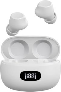 Trådlösa öronsnäckor, Bluetooth-hörlurar, TWS-hörlurar i öronknoppar Inbyggda mic headset Premium-ljud med djup bas för träning, spelsporter, arbete, springa, gym