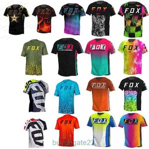 Erkek Tişörtler Motokros Dağ Enduro Bisiklet Giyim Bisiklet Moto Yokuşuk T-Shirt Hpit Fox Kadın Erkek Erkek Jersey Jersey MTB Gömlek BMX FVMM