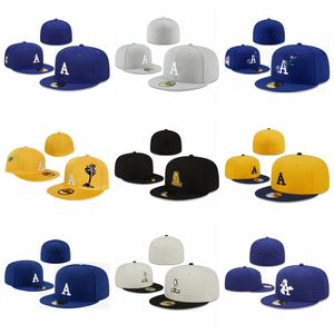 2024 Unisex White Sox Baseball Full Closed Caps Chicago Summer Snapback Letter Bone Women Black Color All 32 Teams Casual Sport Flat Fitted hats LA Colors Size 7-8