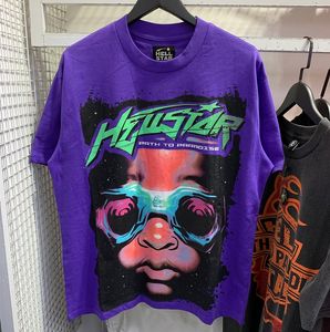 Mens Designer T Shirt Hellstar Shirt Graphic Tee Hip Hop Summer Fashion Tees Womens Designers Tops Cotton Tshirts Polos Short Sleeve High Hellstars kläder 16