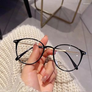 Güneş gözlükleri Miyopya Gözlükleri Yuvarlak Mavi Işık Engelleme Gözlükler Kadın Erkekler Reçete Yakın Bakın Diyopter