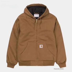 Carhart Designer Mens Hoodie Womens Half Plckket Zipper Hoodys Jackor Thckning Sportwear Sweatshirts Lossa Classic Carhartts Jacket 4841