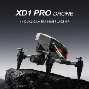 Drones Mini Drones 4K HD Câmera Dupla WiFi FPV Controle Modo Headless Fluxo Óptico Ponto Fixo Posicionamento Drone Brinquedo ldd240313