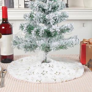 Рождественские украшения, товары для вечеринок, снежинка, звездный узор, мини-юбка с изображением дерева на Рождество, украшение для дома, круглая моющаяся праздничная
