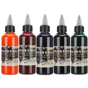 Bläck 100 ml tillfällig tatuering bläck engångsmatt färgad ritning av airbrush pigment mikroblåsande permanent kroppskonstmålning pigment