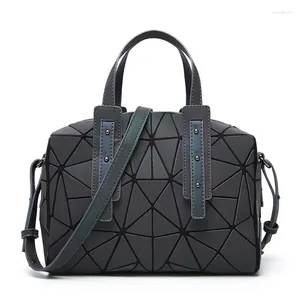 Abendtaschen Bolsa Feminina Boston Handtaschen für Mädchen Frauen Laser Pailletten Leuchtende geometrische Tasche über Schulter Crossbody 2024