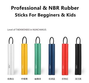 Arts NBR Rubber Taekwondo Nunchakus For Beginners Teenages Sports Fitness Kids Self Defense Stick Kung Fu Weapons Gym Exercise Tools