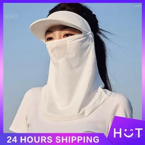 Scarves Silk Mask Quick-drying Summer Hiking Face Cover Protection Ear Scarf Outdoor Cycling Sun Hats Caps
