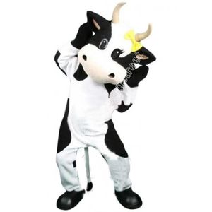 Hot Sales Cute Cow Mascot Costume Cartoon Character Outfits Suit Christmas Adults Size Birthday Party Outdoor Outfit Advertising Props