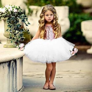 Kız Elbiseleri Kız Bebek Noel Sequins Tutu Elbise Kolsuz Çocuk Prenses Doğum Günü Boyut 3 Ay - 4 Yıll2402