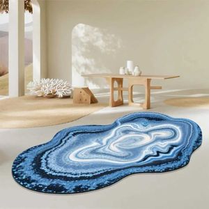 Maty do kąpieli dywan w kształcie fali oceanicznej pełna pokrywa sofa mata stołowa sypialnia tpr myjka bez poślizgu nieregularna dywan nieregularny dywan