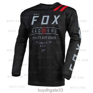6HS2 Herren-T-Shirts Hpit Fox Herren Downhill-Trikots Mountainbike MTB-Shirts Offroad Dh Motorrad Motocross Sportbekleidung Kleidung Racing
