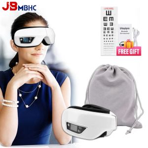 Enheter 6D Bluetooth Eye Massager med värme Smart Airbag Vibration Eye Care Compress Eye Massage Relax Migraines Relief Förbättra sömn