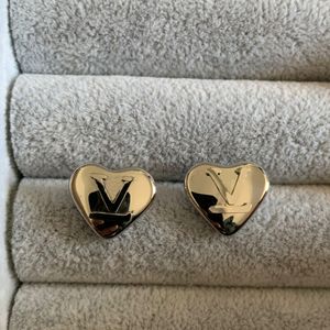 18 Mix styles Stainless Steel Classic Heart Love Earrings Luxury Brand Earrings For Lady Boy Jewelry