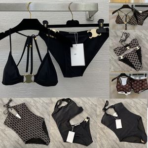 Costume da bagno bikini da donna Costume da bagno di lusso da donna Cel Designer Costume da bagno a due pezzi Set Abbigliamento da spiaggia per ragazze Costume da bagno estivo di marca Bkini Designer