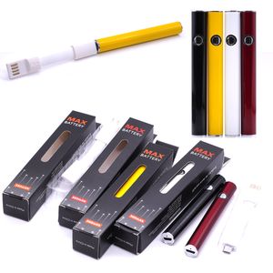 Max Battery 380mAh Preheat Batteries Variable Voltage Batteries with USB Charger For All 510 Thread Cartridge Tank Atomizer