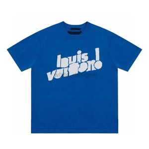 Camiseta de luxo tshirt masculino e camisetas polos redondo pescoço bordado e estampado estilo polar de verão com rua pura algodão V76636f