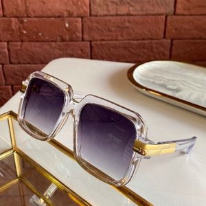 Vintage Legends 667 Square Sunglasses Crystal Gray Gradient soczewka Sonnenbrille Gafas de Sol de Fashion Men Okulary przeciwsłoneczne z Box253y