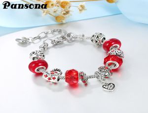 Style DIY Fashion Women Retro Creative Charm Silver Plated Crystal Wedding Bracelets Girl Bangle Cheap Jewelry Beaded Strands -AA1912362983