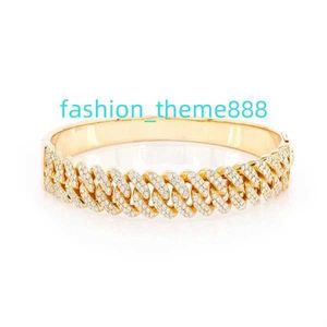 Grande braccialetto cubano Braccialetti con diamanti veri cubani Braccialetti da donna Personalizza Miami Hip Hop Bracciale da uomo Prezzo all'ingrosso