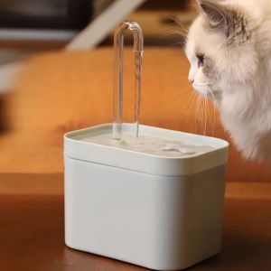 Feeders Cat Water Fountain Automatyczne filtr USB Mute Cat Drinker Bowl 1.5L Recyrkulowe filtrowanie Dozownik wody dla zwierząt domowych