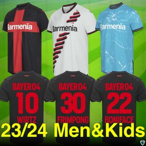 23 24 Bayer 04 Leverkusen Soccer Jerseys Wirtz Boniface Hincapie Hofmann Tapsoba Schick Palacios Frimpong Grimaldo 2023 2024 Home Away 3rd Mens Football Shirts