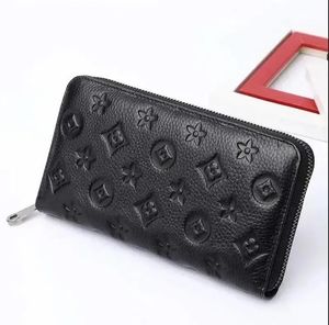 Designer Wallet M60017 Leather Wallet Women Zipper Long Card Holders Coin Purses Woman Shows Exotic Clutch Wallets A007