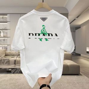 Clássico 2024 Verão Mens de Alta Qualidade Camisetas Designer Camiseta Algodão Redondo Pescoço Impressão Rápida Designer Camisetas Verão Curto Homens Camisetas