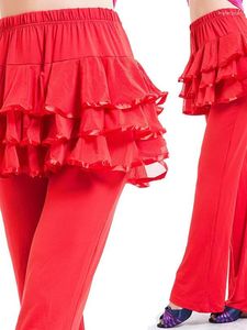 Stage Wear Square Dance Costume Trouser Skirt Social Latin Pants Female Practice Dress