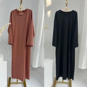 Abbigliamento etnico Arabo Modesto Casual Abaya Donna Musulmana Abito maxi allentato Turchia Abito caftano Islamico Eid Ramadan Dubai Djellaba Jalabiya