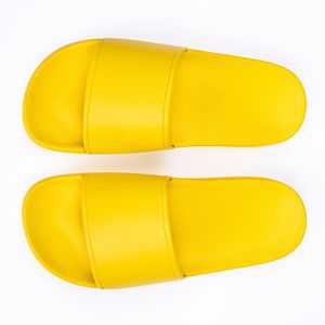 2024 chinelos planos de borracha EVA banho interior chinelo ao ar livre sandálias casuais amarelo