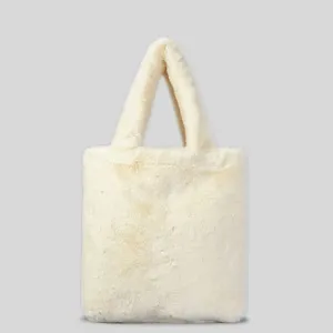 Torby wieczorowe Faux Fur Tote torba torebki torebki dla kobiet luksusowych projektantów 2024 w modzie Plush Plush Lady ramię