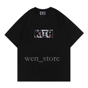 Kith T Shirt Men's Oversize 2024 New Kith Tokyo Shibuya T Shirt Men Women High Quality Street View Printing Shirts Tee Tops Rose Omoroccan Tile Tees T-Shirt 199