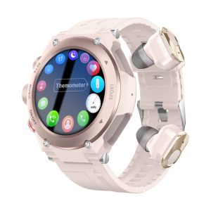 Alto -falantes Desong T92 Pro Smart Watch com fones de ouvido Bluetooth Headset smartwatch com o alto -falante rastreador musical freqüência cardíaca monitor homem assista novo