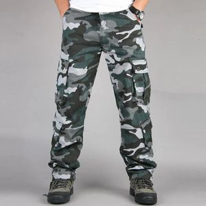 Mens Camouflage Military Pants Men Casual Camo Cargo Byxor Hip Hop Joggers Streetwear Fashion Urban Overalls Tactical Pants 240220