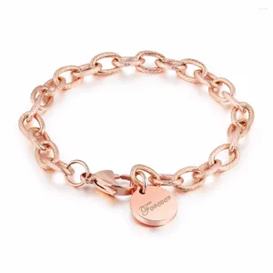 Charme Pulseiras JHSL Marca Elegante Mulheres Chain Link Hook Pulseira Bangles Rodada Para Meninas Moda Jóias Aço Inoxidável Alta Qualidade