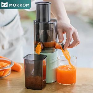 Mokkom Mini Slow Juicer Hushåll Fullautomatisk liten multifunktionell rest Juice Separation Fruit Mini Stek Juicer 240220