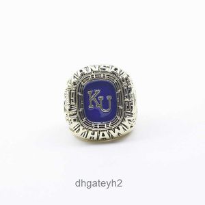 IO3H Band Rings Ncaa 1992 University of Kansas Crow Hawk Ku Basketball Champion Ring Maiy