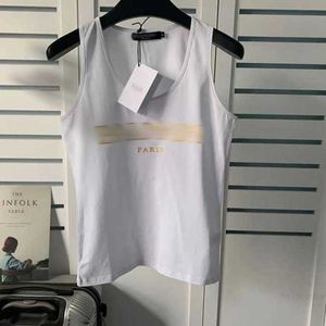 Designer Womens Designer T shirts Tops Tee Gilded Letter Slim Fit Tank Top short sleeve designerKCW6