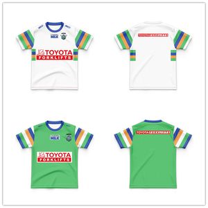 Retro Kids Australien Canberra Raiders Home Away Rugby Jersey Kid's Boys Girls Outdoor Sportwear Tee Shirt