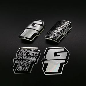 2x GT vintage classic Bike Head Badge Aluminum Decals Stickers For MTB BMX Folding Bicycle Frame Cycling Accessories emblem 240223