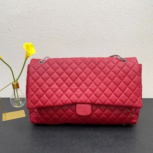 Vintage Classic Maxi Single Flap Cielak -Calfsk quilted Torby kawior skóra starzeją się złota srebrna ghw shw shw crossbody projektant ramię H278k