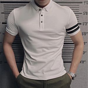 Herrpolos 2024 Luxury Top T-shirt Summer High Quality Slim Fit Short Sleeve Polo Shirt/Herrens stiliga snabbtorkning 4xl