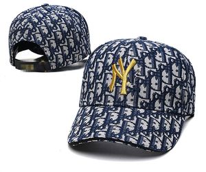 2023 Luksusowy bułka designerka Kobiety Mężczyźni Baseball Baseball Capmen Design Baseball Cap Baseball Team List Jacquard Unisex Fishing Letteries V16